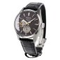 Seiko Presage Sharp Edged SARJ005 Azabu Tailor Open Heart Charcoal Gray Dial Stainless Steel Case Leather Strap Men's Watch