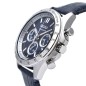 Seiko Spirit SBTR019 Blue Dial Chronograph Stainless Steel Case Blue Leather Strap Men's Quartz Watch