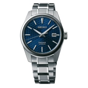 Seiko Presage SPB167J1 Sharp Edged Series 24 Jewels Automatic Blue Dial Stainless Steel Strap Men's Watch