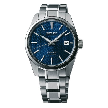 Seiko Presage SPB167J1 Sharp Edged Series 24 Jewels Automatic Blue Dial Stainless Steel Strap Men's Watch