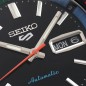 Seiko 5 Sports SBSA221 SRPK13 Automatic Black Dial Day Date Display Stainless Steel Men's Watch - Made in Japan