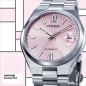 Citizen x Pantone NJ0158-89X Mechanical 21 Jewels Automatic Date Display Dreamy Pink Dial Stainless Steel Men's Watch