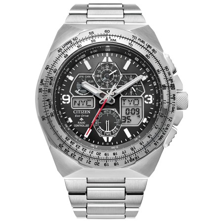 Citizen Promaster Skyhawk A-T JY8120-58E Eco-Drive Radio-Controlled Black Dial Date & Day Display Chronograph Men's Watch