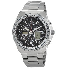 Citizen Promaster Skyhawk A-T JY8120-58E Eco-Drive Radio-Controlled Black Dial Date & Day Display Chronograph Men's Watch