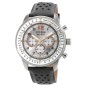 Citizen Future Force Series CA4500-24H Eco-Drive Silver Dial Date Display Chronograph Stainless Steel Case Leather Strap Watch