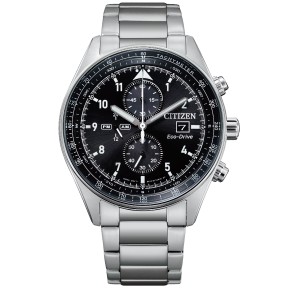 Citizen Future Force Series CA0770-81E Eco-Drive Black Dial Date Display Chronograph Stainless Steel Men's Watch