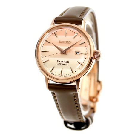 Seiko Presage SRE014J1 Pinky Twilight Cocktail Time Pink Dial Date Display Ladies Watch - Limited Edition 5000 pcs