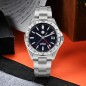 San Martin SN0129-G-B GMT Automatic Aventurine/Marble/Lapis Lazuli Gemstone Dial Date Display 39mm Watch