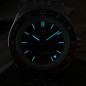 San Martin SN0116-G V4 GMT NH34 Automatic Matte Black / Matte Dark Blue Dial Stainless Steel 39.5mm 10ATM Men's Watch