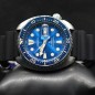 Seiko Prospex SRPE07K1 King Turtle Save the Ocean Automatic Blue Dial Black Silicone Strap Special Edition Men's Diver Watch