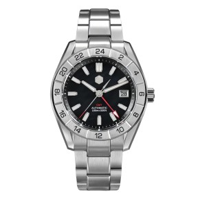 San Martin SN0130-G GMT NH34 Automatic Mother Of Pearl Dial 316L Stainless Steel 42mm 10ATM Men's Watch