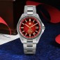 San Martin SN0129-G-4 GMT 2024 Year of the Dragon Automatic Gradient Red Dial Stainless Steel Limited Edition Men's Watch