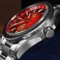 San Martin SN0129-G-4 GMT 2024 Year of the Dragon Automatic Gradient Red Dial Stainless Steel Limited Edition Men's Watch