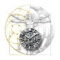 Venezianico Nereide Ultraleggero 42 3921509C Automatic Multilayered Skeleton Gray Dial Stainless Steel Men's Diver Watch