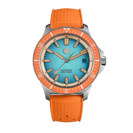 San Martin SN0118-G NH35 Automatic Gradient Dial 316L Stainless Steel Case 40mm 20ATM Men's Diver Watch