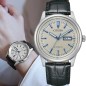Citizen NH8400-10A Mechanical Automatic White Dial Date Day Display Stainless Steel Case Leather Strap Watch