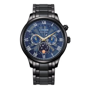 Citizen AP1055-87L Eco-Drive Blue Dial Day, Date and Month Display Moon Phase Men's Watch