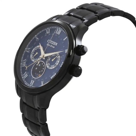 Citizen AP1055-87L Eco-Drive Blue Dial Day, Date and Month Display Moon Phase Men's Watch