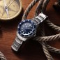Citizen Promaster Marine NB6021-68L 24 Jewels Automatic Blue Dial Date Display Titanium Men's Diver Watch