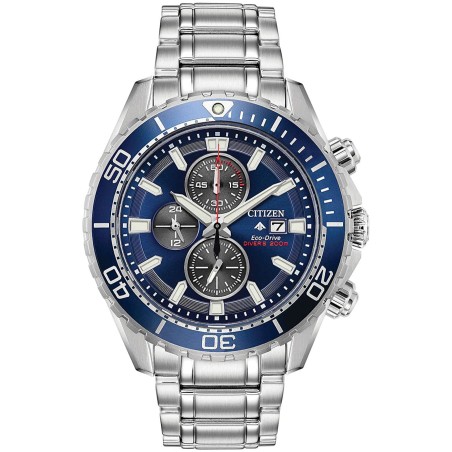 Citizen Promaster Marine CA0710-82L Eco-Drive Chronograph Blue Dial Stainless Steel Men's Diver Watch