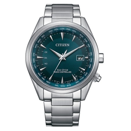 Citizen CB0270-87L Eco-Drive Radio-Controlled Blue Dial Perpetual Calendar World Time Stainless Steel Watch