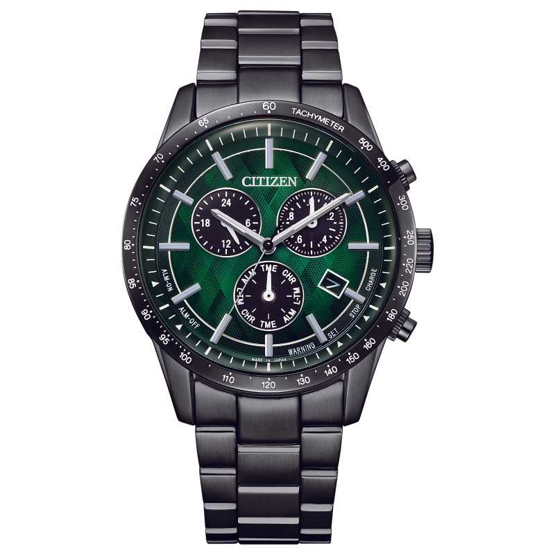 Citizen Collection BL5497-85W LIGHT in BLACK 2022 GREEN EDITION Eco-Drive Date Display Men's Watch - Limited 1500 pcs Worldwide