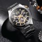 Bulova Maquina 98A224 Automatic Skeleton Black Gold-Tone Dial Sapphire Glass Stainless Steel Men's Watch