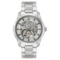 Bulova Sutton 96A267 Automatic Skeleton Silver White Dial Stainless Steel Men's Watch