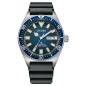 Citizen Promaster NY0129-07L Automatic Blue Dial Day Date Display Stainless Steel Case Rubber Strap Men's Diver Watch