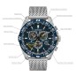 Citizen Promaster Navihawk Blue Angels CB5848-57L Eco-Drive Radio Controlled Blue Dial Chronograph Stainless Steel Pilot Watch