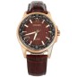 Citizen Eco-Drive BX1009-10X World Time Perpetual Calendar Brown Dial Brown Leather Strap Men's Watch