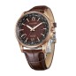 Citizen Eco-Drive BX1009-10X World Time Perpetual Calendar Brown Dial Brown Leather Strap Men's Watch