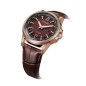 Citizen Eco-Drive BX1009-10X World Time Perpetual Calendar Brown Dial Brown Leather Strap Men's Watch