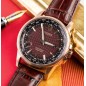 Citizen Eco-Drive BX1009-10X World Time Perpetual Calendar Brown Dial Brown Leather Strap Men's Watch