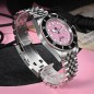 San Martin SN0128-G4 Automatic Pink BB Dial Ceramic Bezel Stainless Steel Sapphire 40mm 200M Men's Diver Watch