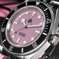 San Martin SN0128-G4 Automatic Pink BB Dial Ceramic Bezel Stainless Steel Sapphire 40mm 200M Men's Diver Watch