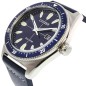 Citizen Eco-Drive AW1591-01L Blue Dial Date Display Stainless Steel Case Leather Strap 100M Men's Watch