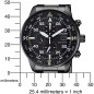 Citizen Eco-Drive CA0695-84E Black Dial Date Display Chronograph Stainless Steel Men's Watch