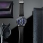Citizen Attesa BU0066-11W Eco-Drive Black and Purple Dial Triple Calendar Titanium Men's Watch - Limited Edition 1300 pcs