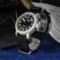 San Martin SN0143-G Automatic Stainless Steel Case Nylon Strap 40mm 10ATM Retro Pilot Men's Watch