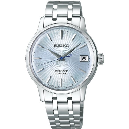 Seiko Presage SRP841J1 Cocktail Time 23 Jewels Automatic Ice Blue Dial Stainless Steel Japan Made Ladies Watch