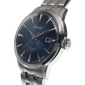 Seiko Presage SRPB41J1 Cocktail Time 23 Jewels Automatic “BLUE MOON” Blue Dial Stainless Steel Men's Watch