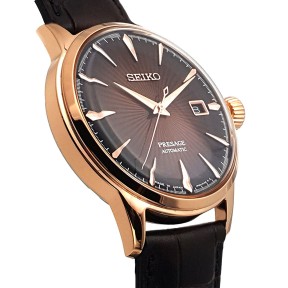 Seiko Presage SRPB46J1 Cocktail Time 23 Jewels Automatic “MANHATTAN” Brown Dial Men's Watch - Made in Japan