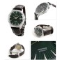 Seiko Presage SRPD37J1 Cocktail Time 23 Jewels Automatic “MOCKINGBIRD” Green Dial Brown Leather Strap Men's Watch