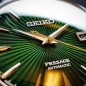 Seiko Presage SRPD37J1 Cocktail Time 23 Jewels Automatic “MOCKINGBIRD” Green Dial Brown Leather Strap Men's Watch