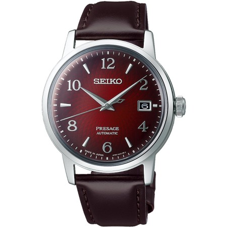 Seiko Presage SRPE41J1 Cocktail Negroni Burgundy 23 Jewels Automatic Red Dial Watch - Made in Japan