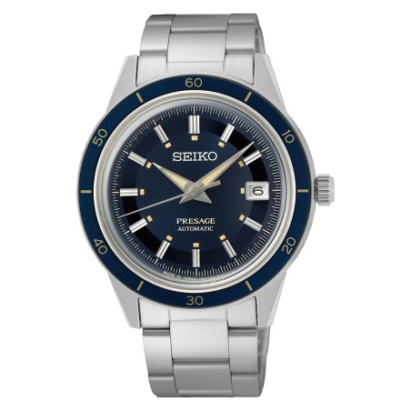 Seiko Presage Style 60’s Series SRPG05J1 23 Jewels Automatic Blue Dial Stainless Steel Men's Watch - Made in Japan