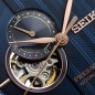 Seiko Presage SSA421J1 Zen Garden Sakura By Night Open Heart Skeleton Automatic Blue Dial Men's Watch - Made in Japan