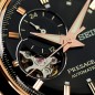 Seiko Presage Style 60’s Series SSA426J1 24 Jewels Automatic Open Heart Black Dial Men's Watch - Made in Japan