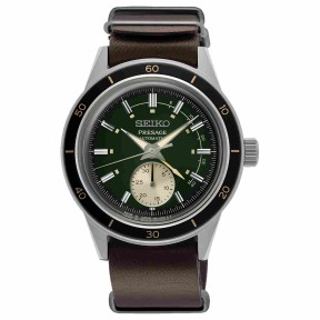 Seiko Presage Style 60’s Series SSA451J1 29 Jewels Automatic Green Dial Men's Watch - Made in Japan